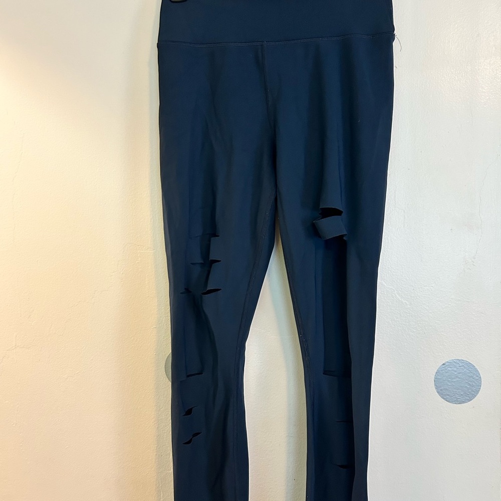 ALO Yoga Navy Blue Ripped Warrior